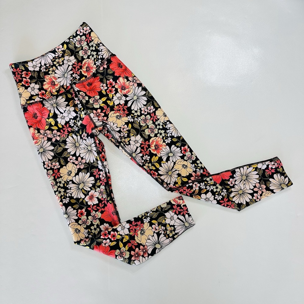 Beyond Yoga Retro Floral High Waisted 7/8 Legging Athleisure Run Fall XS